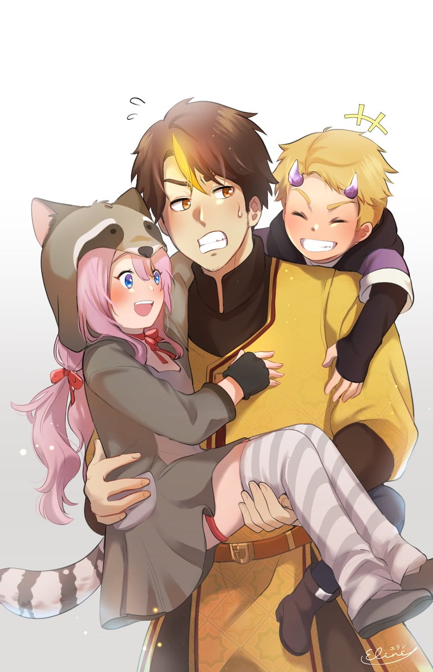 solidaritygaming, smallishbeans, and ldshadowlady (minecraft youtube and 1 more) drawn by elineyuhu