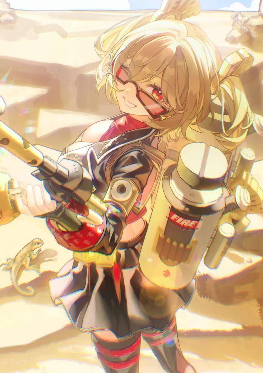 burnice white (zenless zone zero) drawn by gangsi_qiu_nianyu_jing