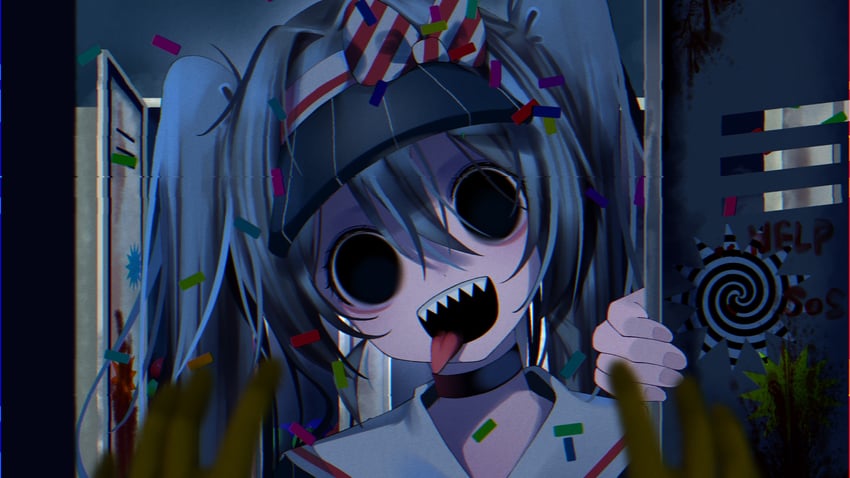 hatsune miku and kasane teto (vocaloid and 2 more) drawn by yuda_00x0