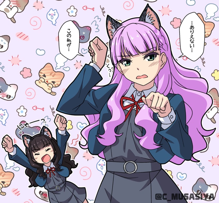 wien margarete and yuina (love live! and 1 more) drawn by musashiya_chougenbou