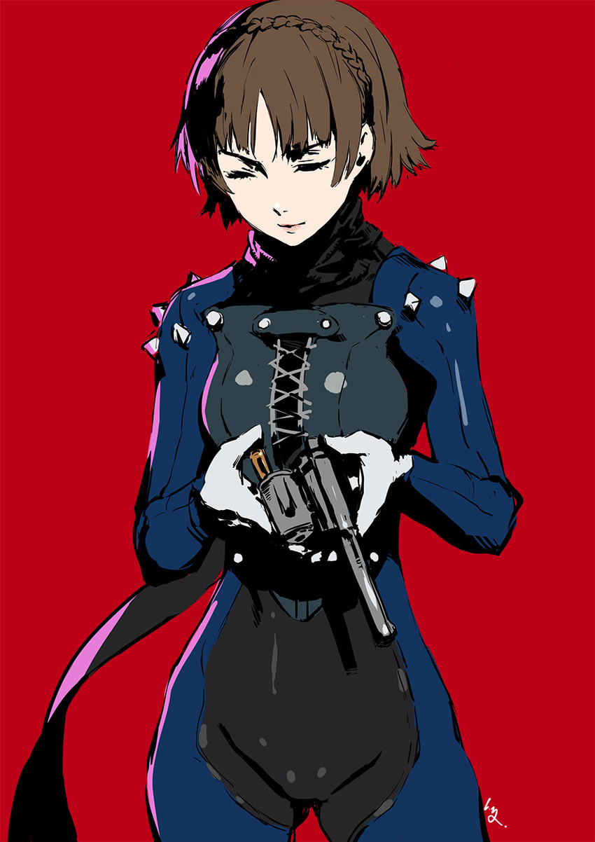 niijima makoto and queen (persona and 1 more) drawn by club3