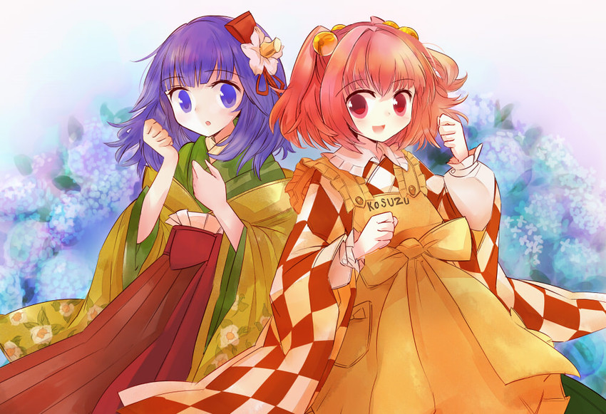 hieda no akyuu and motoori kosuzu (touhou) drawn by uma_(ninjin_misaki)