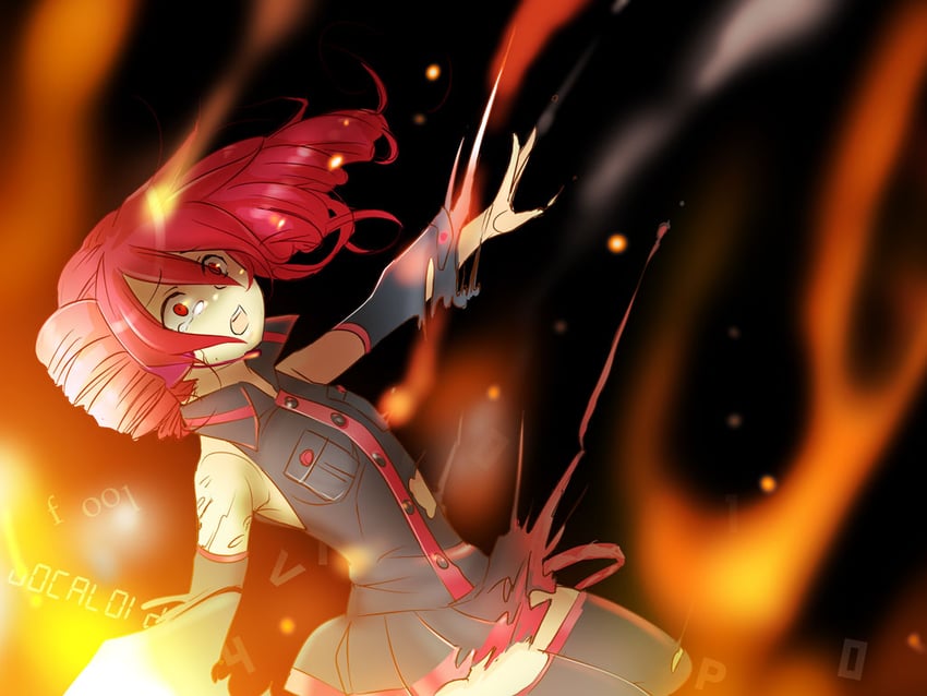 kasane teto (utau and 1 more) drawn by caffein