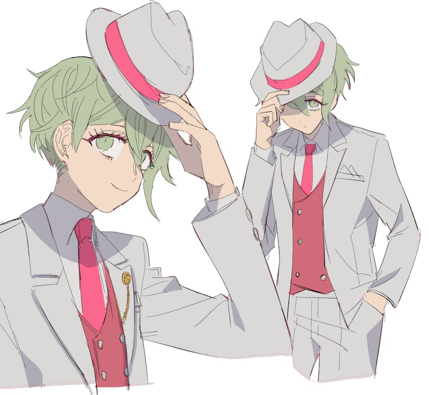 amami rantaro (danganronpa and 1 more) drawn by nabu_(d4ng4nn6bu12)