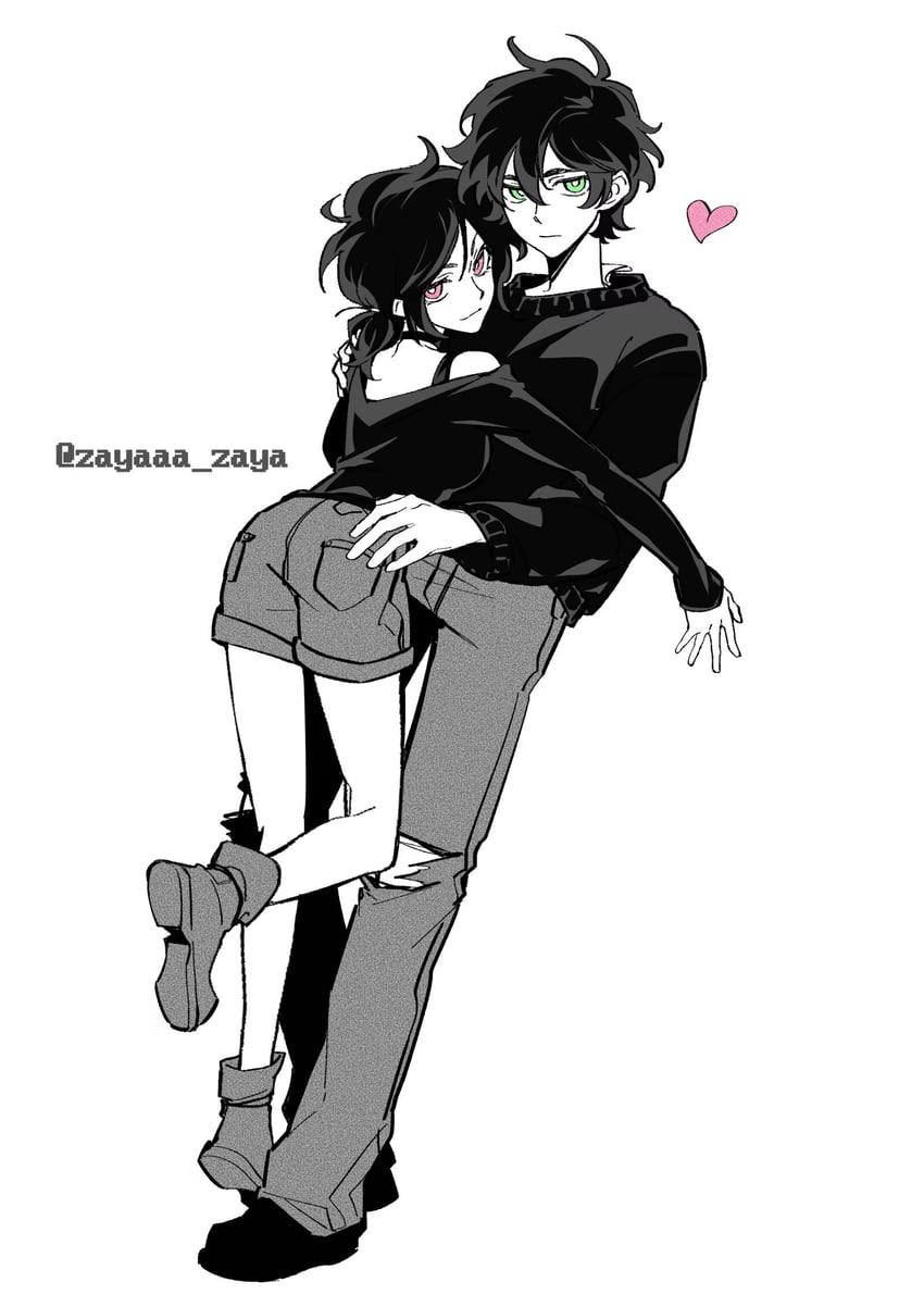 ashley graves and andrew graves (the coffin of andy and leyley) drawn by zayaaa_zaya