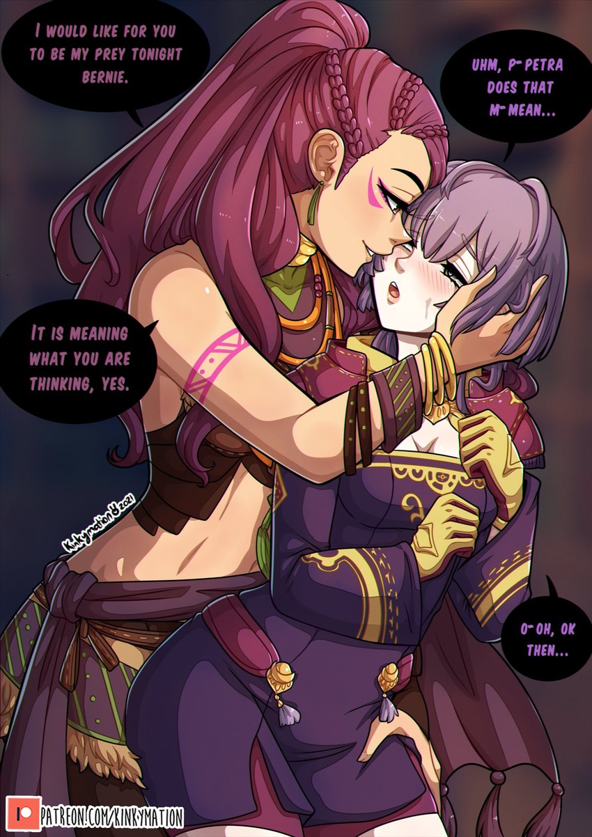 bernadetta von varley and petra macneary (fire emblem and 1 more) drawn by kinkymation