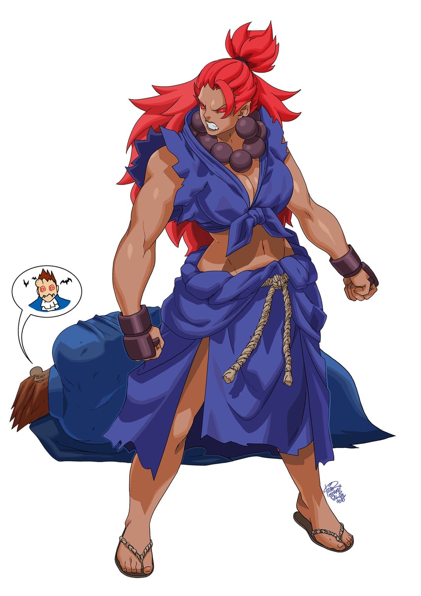 akuma and demitri maximoff (street fighter and 2 more) drawn by tovio_rogers