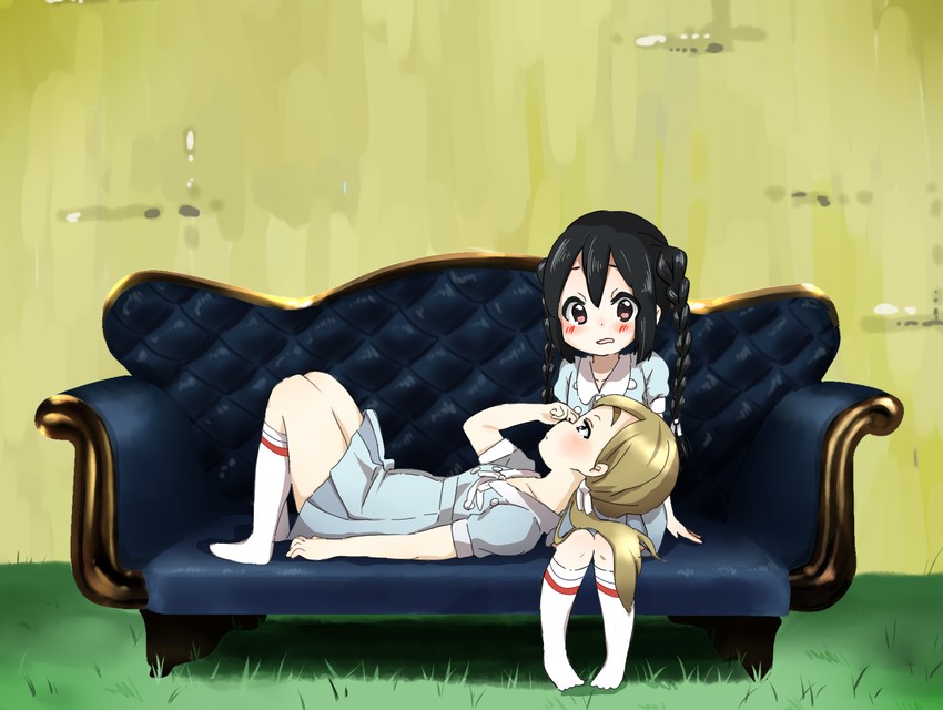 nakano azusa and kotobuki tsumugi (k-on! and 1 more) drawn by poruka