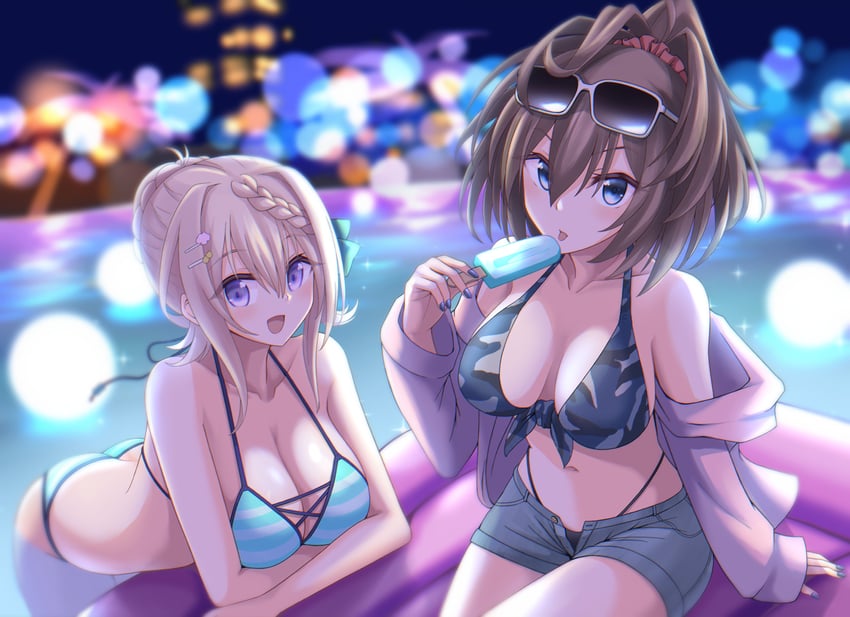 perth and sheffield (kantai collection) drawn by suke_(share_koube)
