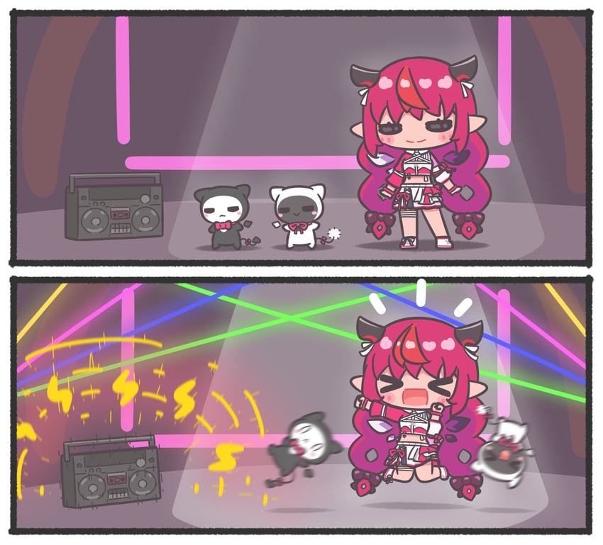 irys, bloom, and gloom (hololive and 1 more) drawn by mpien