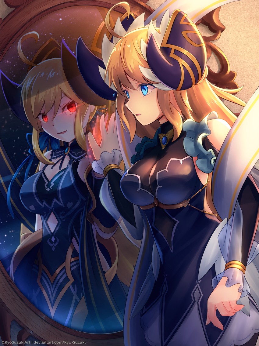zethia, zena, and morsayati (dragalia lost) drawn by ryo-suzuki