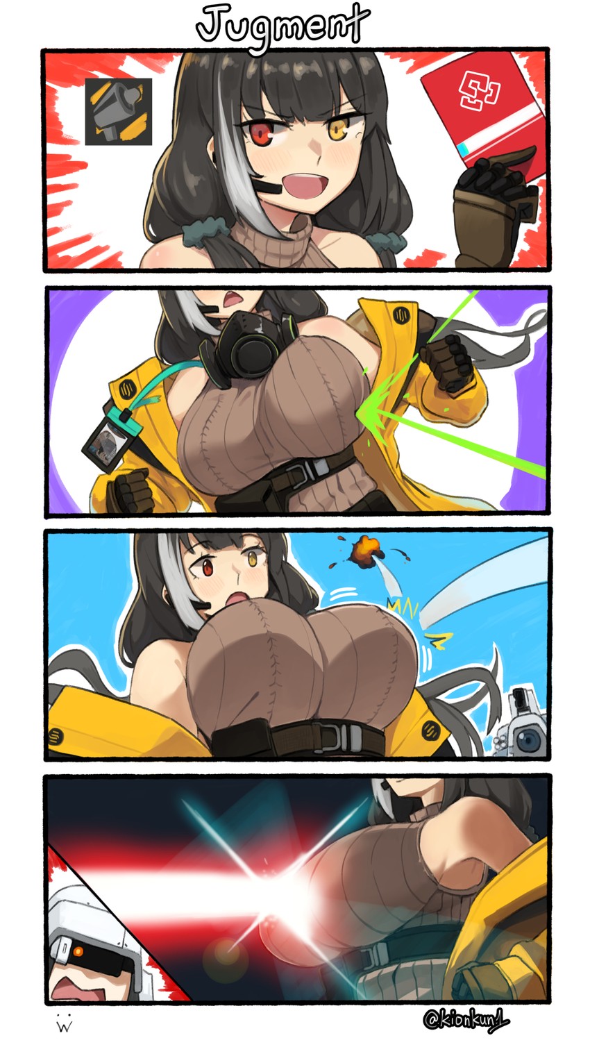 ro635, doppelsoldner, and rodelero (girls' frontline) drawn by kion-kun
