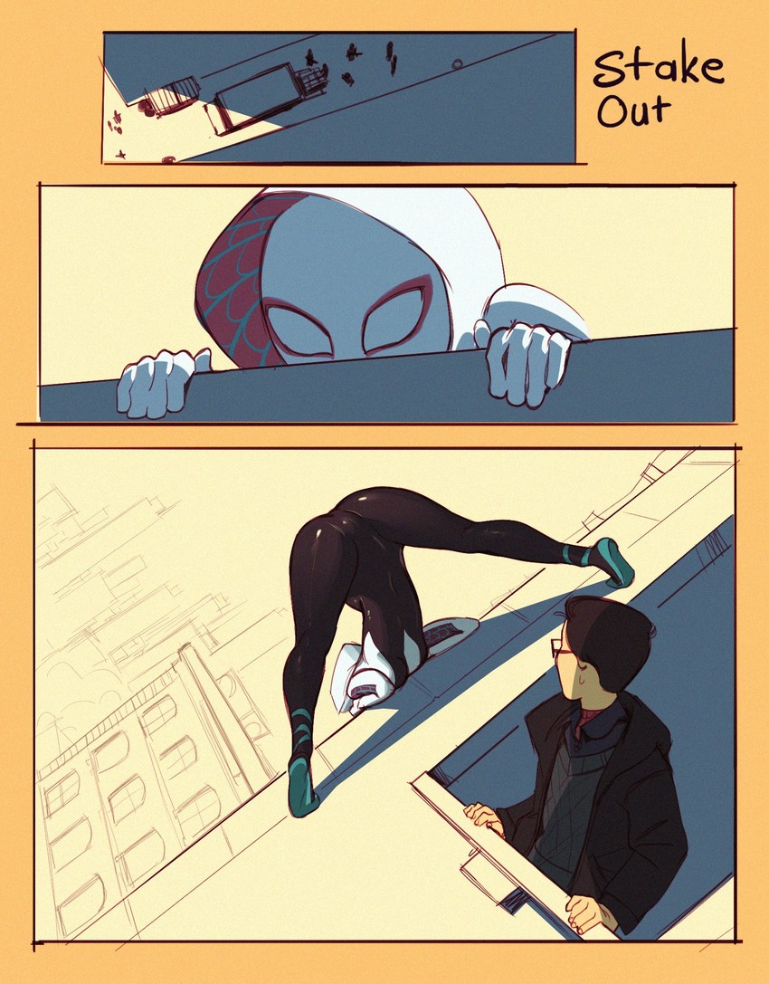 Stake out spider gwen comic