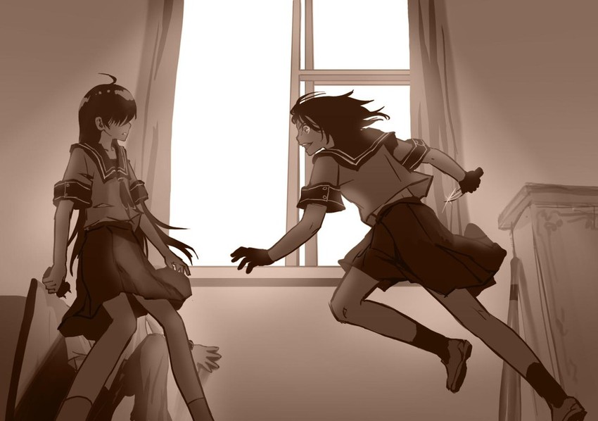ochibana ame and satsuki miya (denpa teki na kanojo) drawn by as109