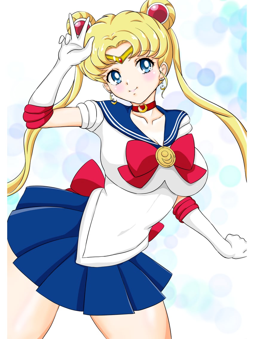 tsukino usagi and sailor moon (bishoujo senshi sailor moon) drawn by user_nxrh7488