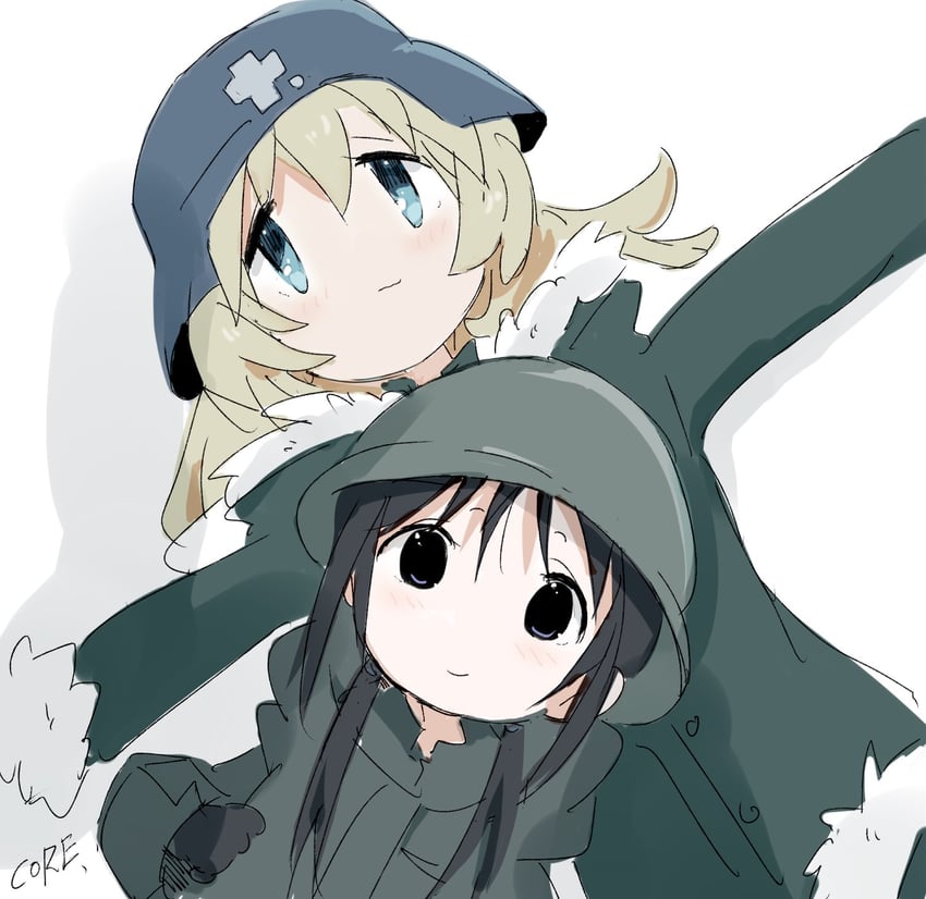 chito and yuuri (shoujo shuumatsu ryokou) drawn by core_(mayomayo)