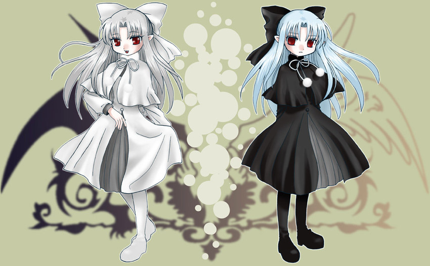 len and white len (tsukihime and 1 more) drawn by aikawa_razu