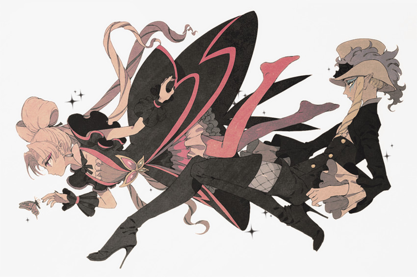 akagi towa, twilight, and shut (precure and 1 more) drawn by akutsumi