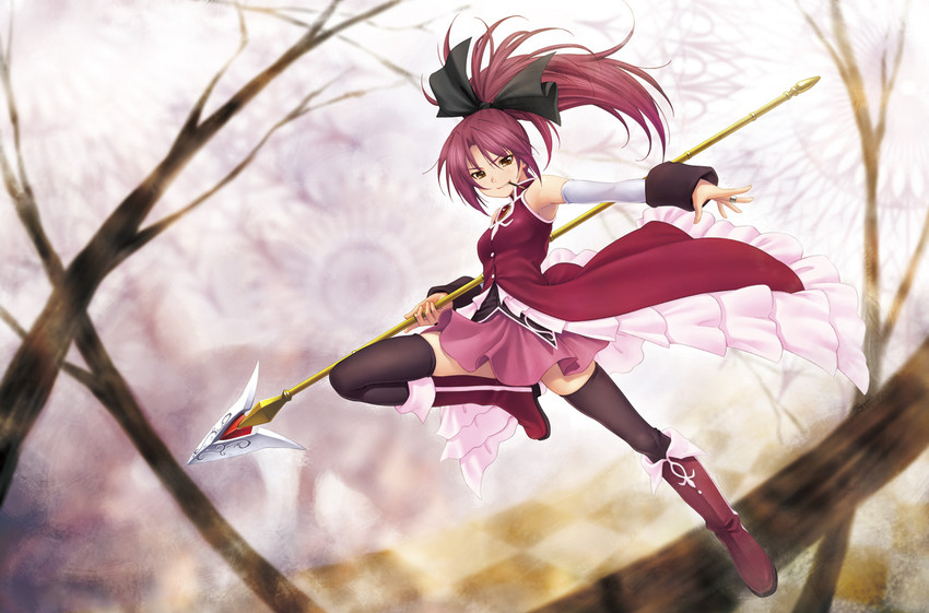 sakura kyoko (mahou shoujo madoka magica) drawn by kazuma_muramasa