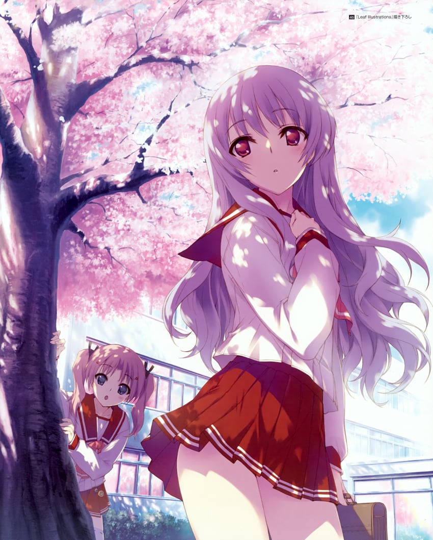 maaryan and himekawa kotone (to heart 2 and 1 more) drawn by kawata_hisashi