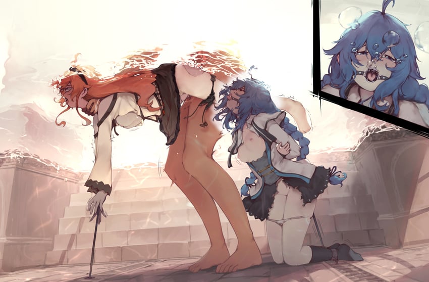 roxy migurdia and eris greyrat (mushoku tensei) drawn by rou_(rou22)