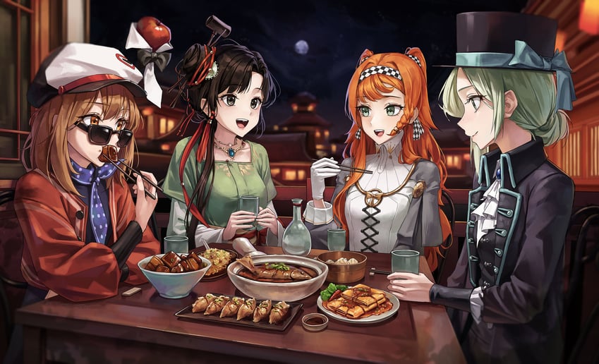 vertin, sonetto, regulus, apple, and jiu niangzi (reverse:1999) drawn by ly_7317