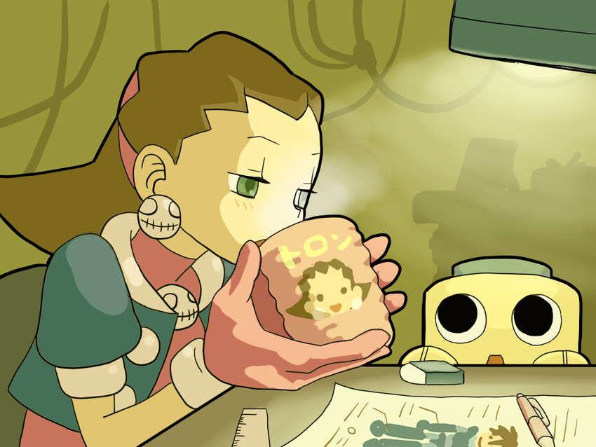 tron bonne, servbot, and mega man volnutt (mega man and 1 more) drawn by yougasu