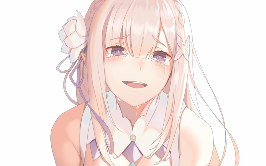 emilia (re:zero kara hajimeru isekai seikatsu) drawn by torano