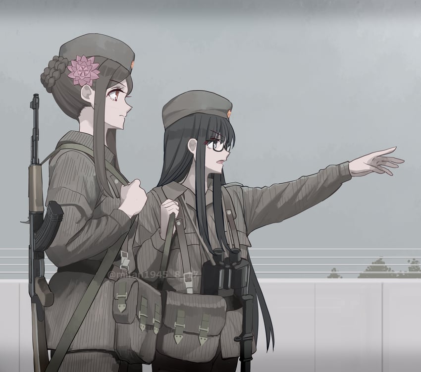 pham thi ran and gretel jeckeln (muv-luv and 2 more) drawn by homuhomu1208