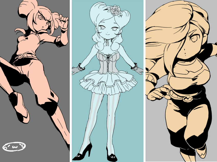 beta, reiza, and orca (inazuma eleven and 2 more) drawn by mizuhara_aki