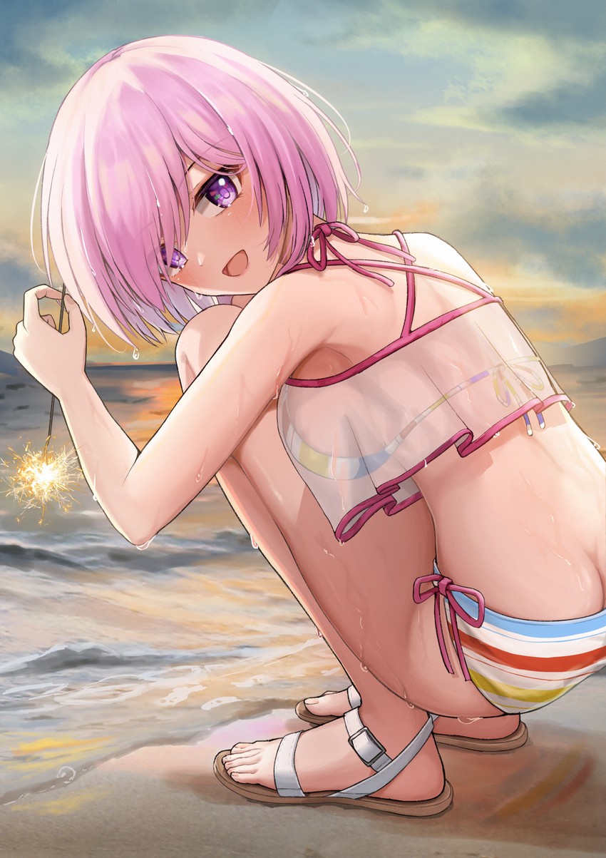 mash kyrielight (fate and 1 more) drawn by irorong