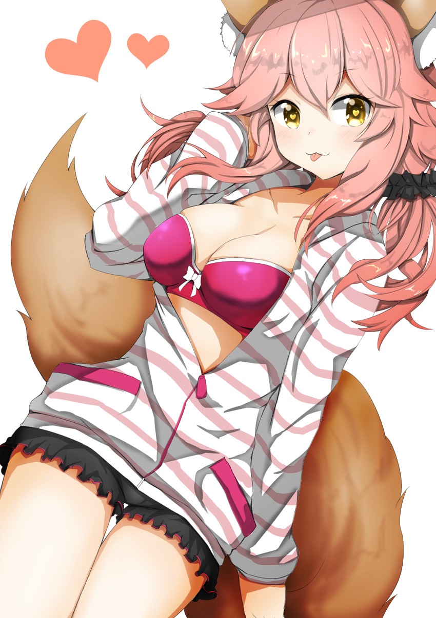 tamamo and tamamo no mae (fate and 1 more) drawn by luluhavinera