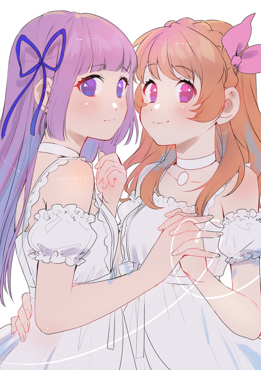 ozora akari and hikami sumire (aikatsu!) drawn by geshumaro