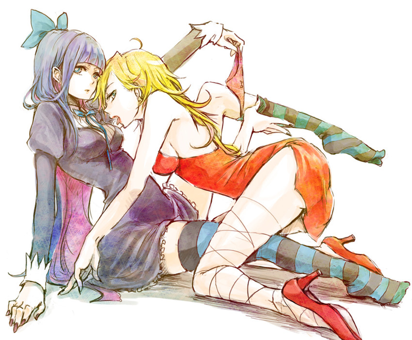 stocking and panty (panty & stocking with garterbelt) drawn by himetachibana