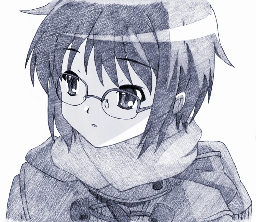 nagato yuki (suzumiya haruhi no yuuutsu and 1 more) drawn by ryuuryou