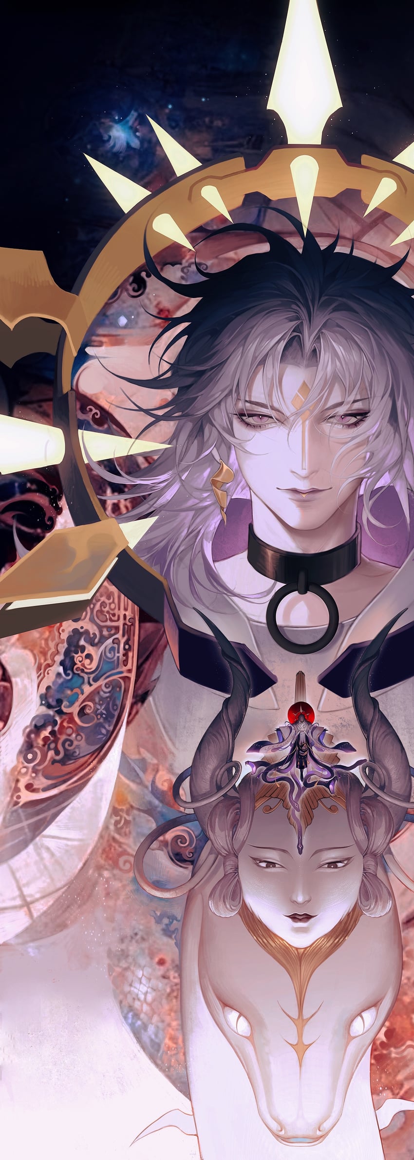 orochi and kamiochi orochi (onmyoji) drawn by user_zenn5372