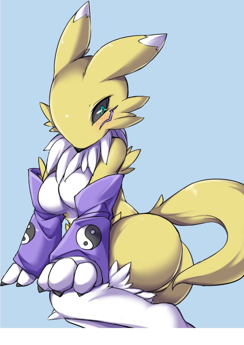 renamon (digimon and 1 more) drawn by fun_bo