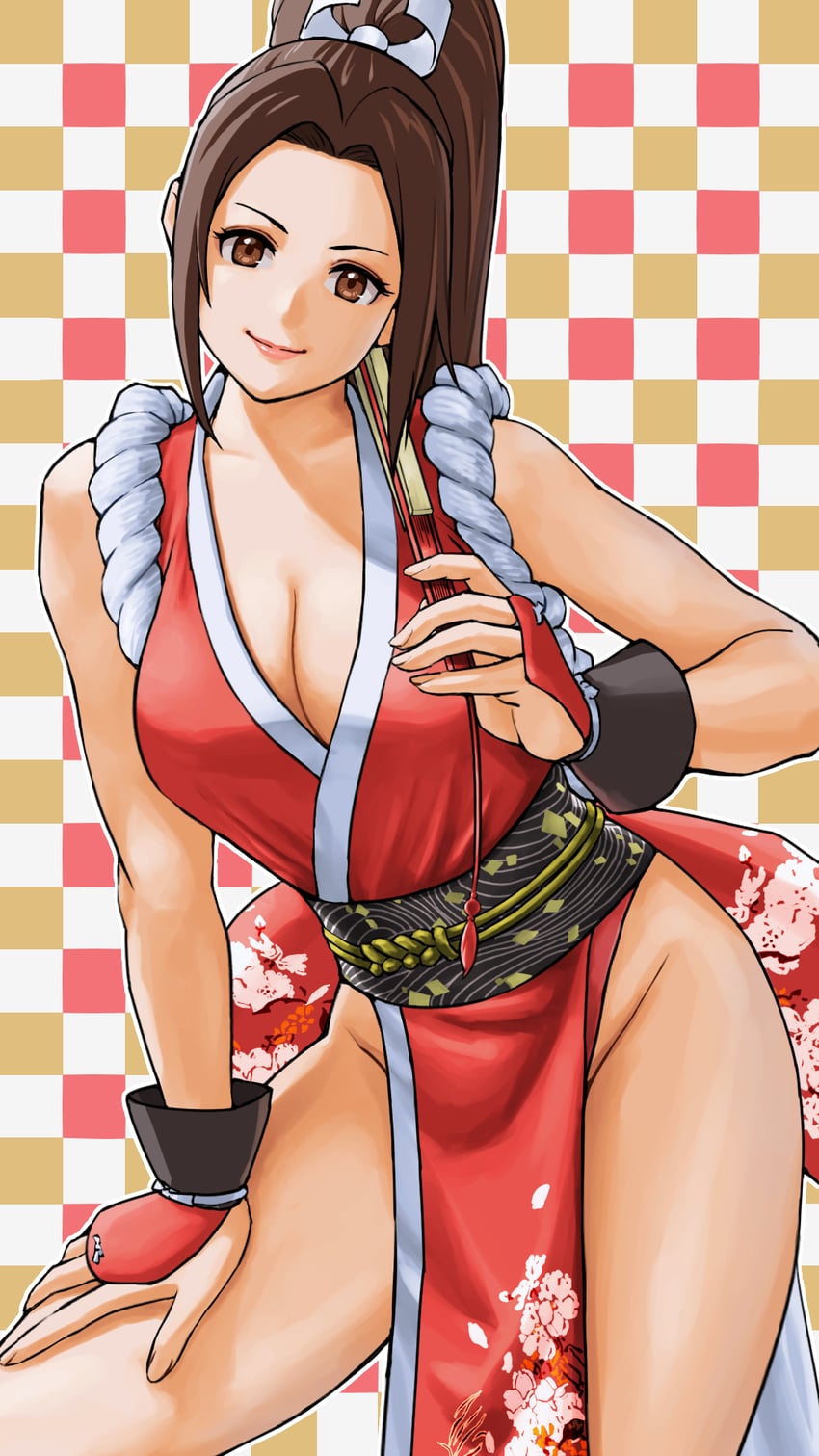shiranui mai (the king of fighters and 1 more) drawn by x_chitch