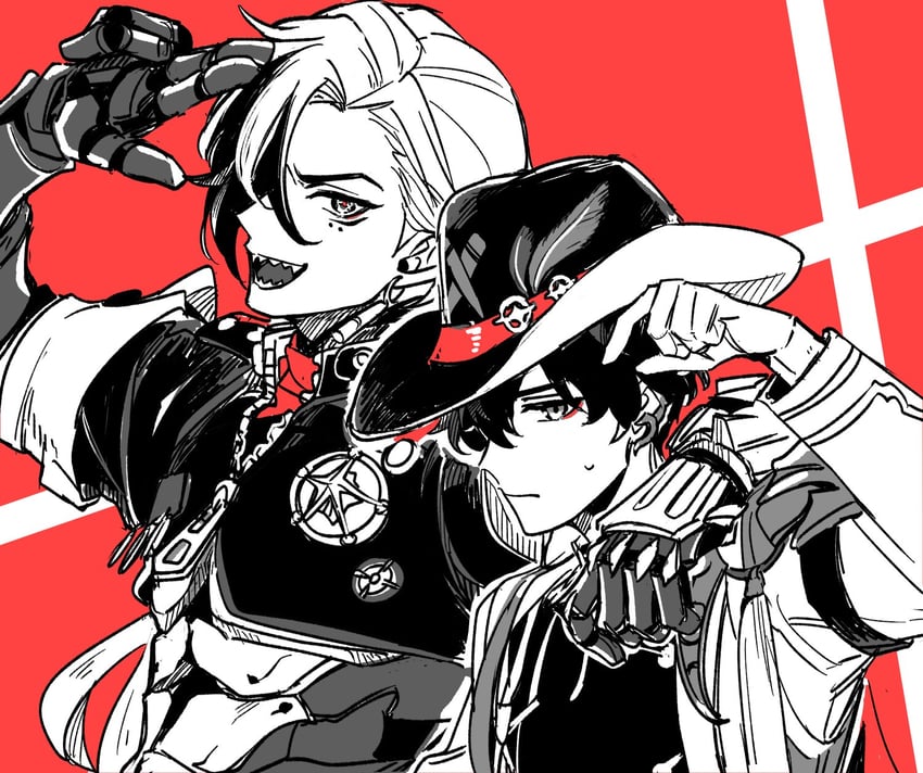 dan heng and boothill (honkai and 1 more) drawn by nendo_(n)