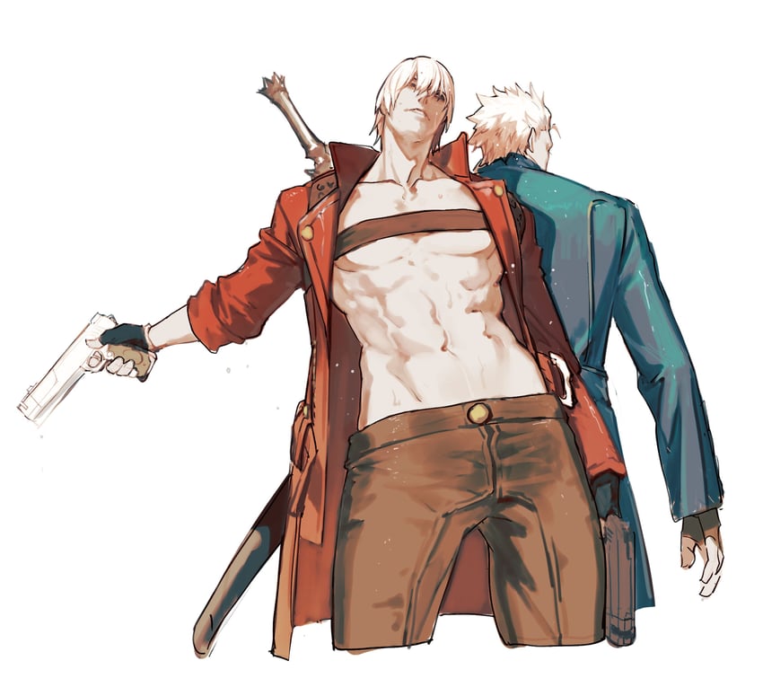dante and vergil (devil may cry and 1 more) drawn by vetania