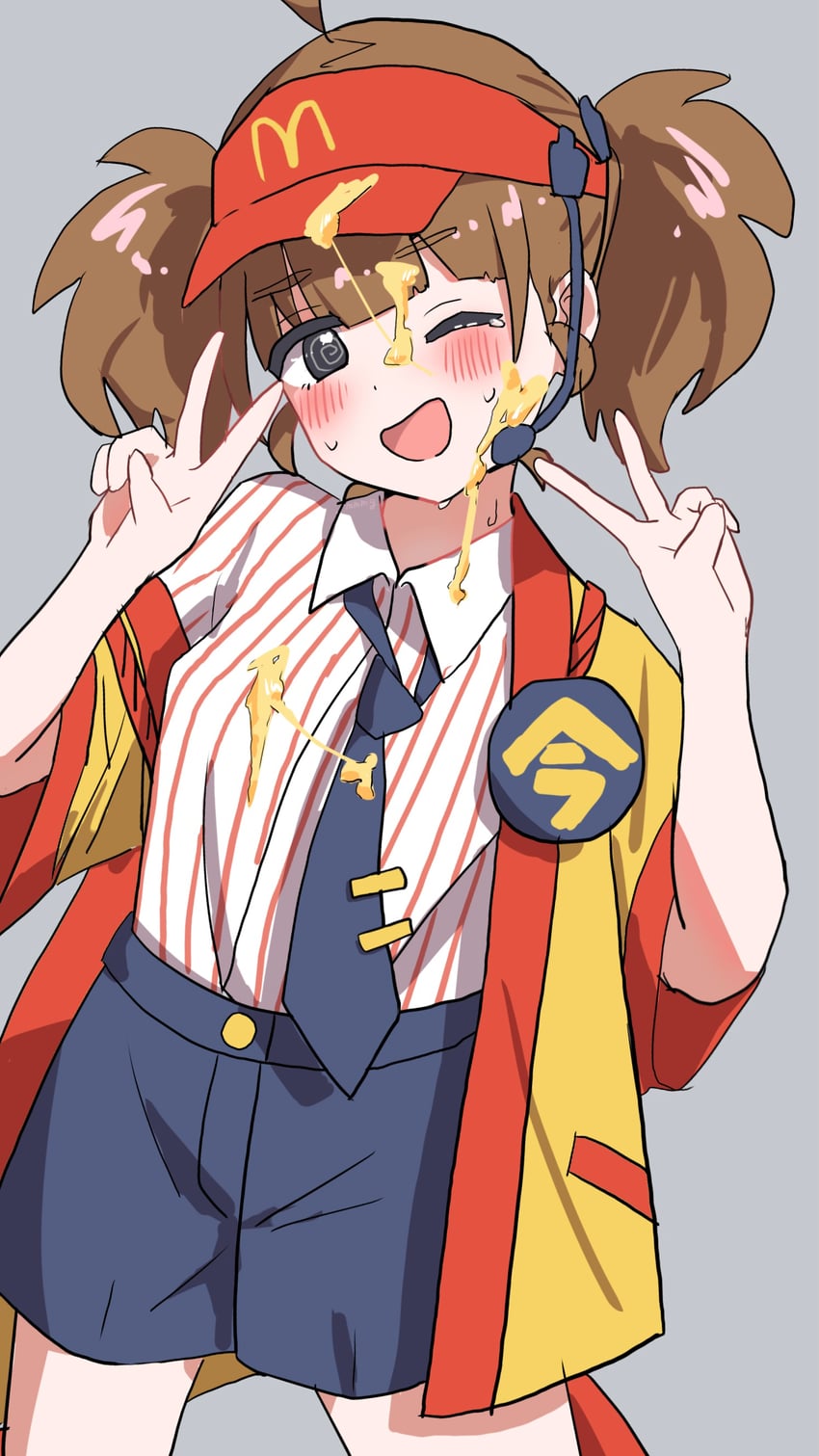 imadake dabuchi tabemi (mcdonald's) drawn by momo_hamo_(momo_yunokikko)