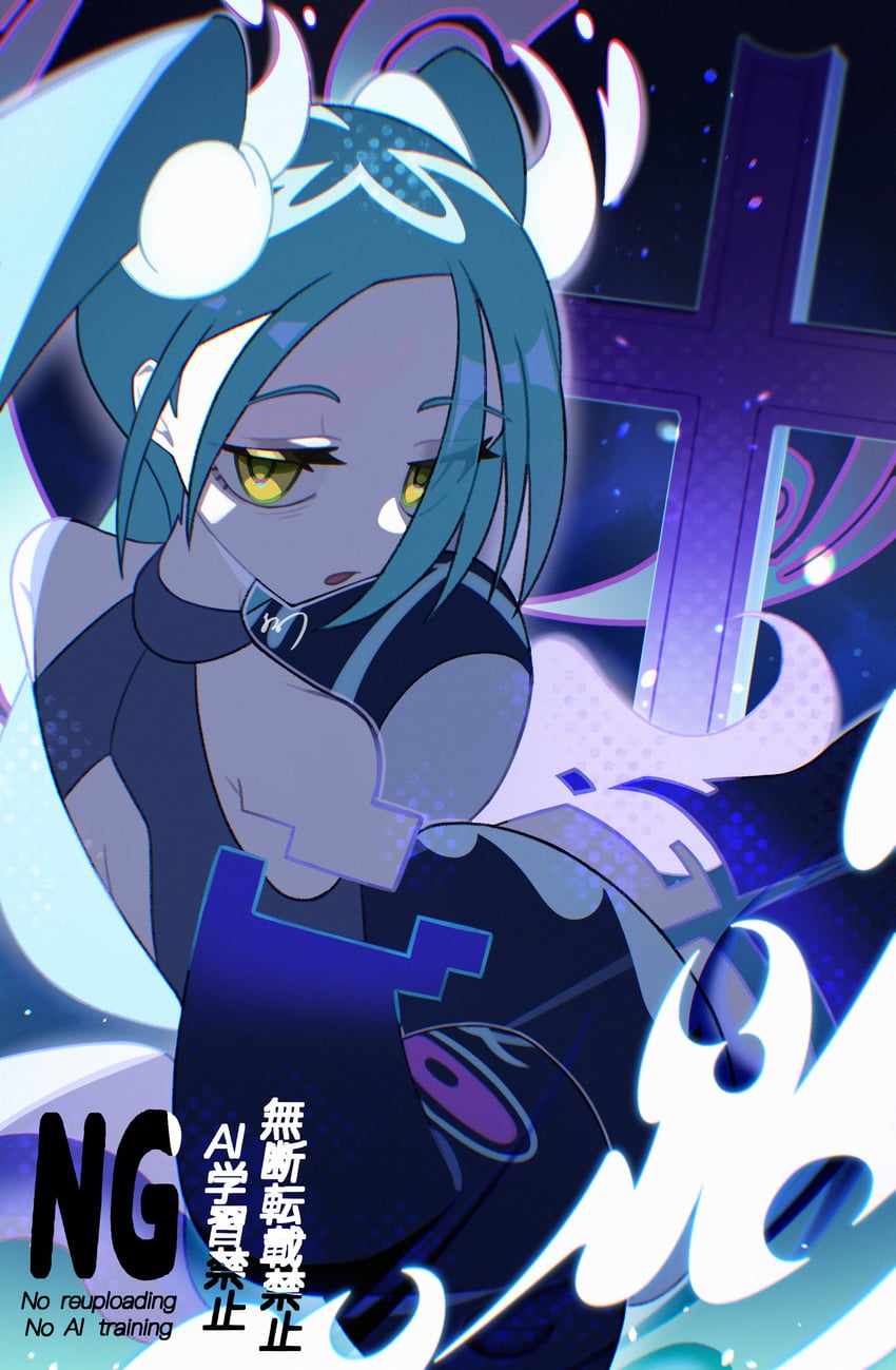 hatsune miku and ghost miku (pokemon and 2 more) drawn by ame_akira