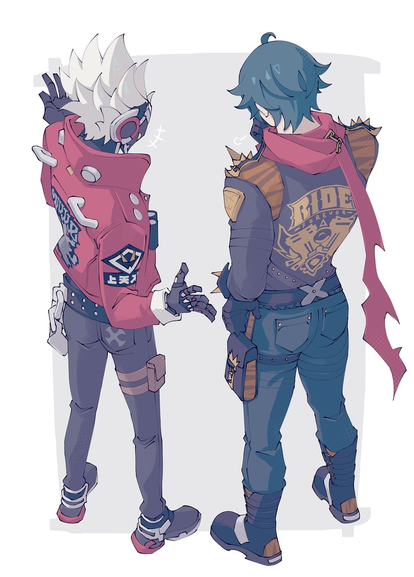 lighter and billy kid (zenless zone zero) drawn by ranta000