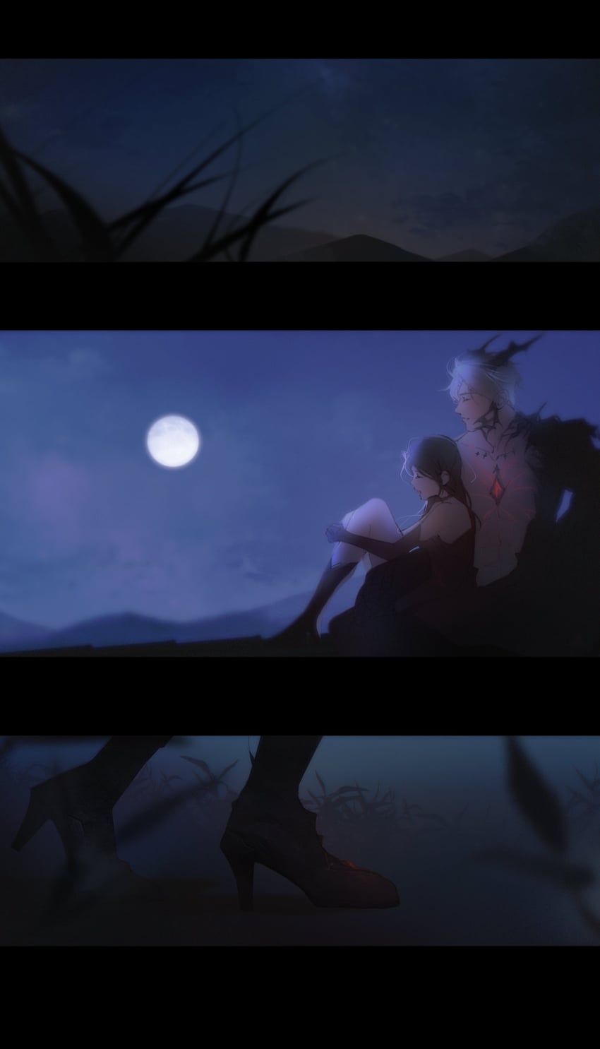 protagonist and sylus (love and deepspace) drawn by ng_ai0