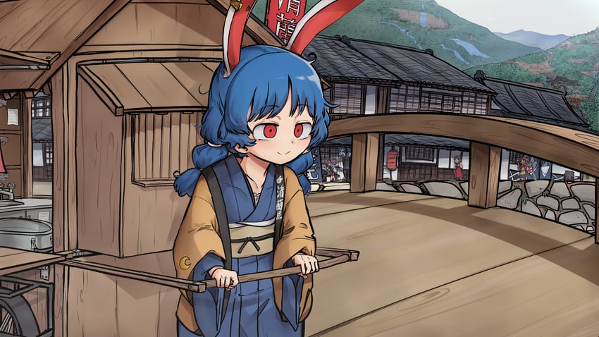 ibaraki kasen, hieda no akyuu, motoori kosuzu, and seiran (touhou) drawn by piaki
