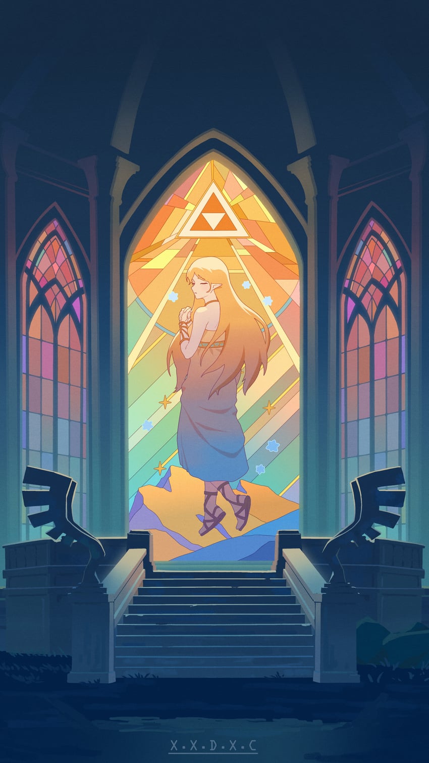 princess zelda (the legend of zelda and 1 more) drawn by x.x.d.x.c