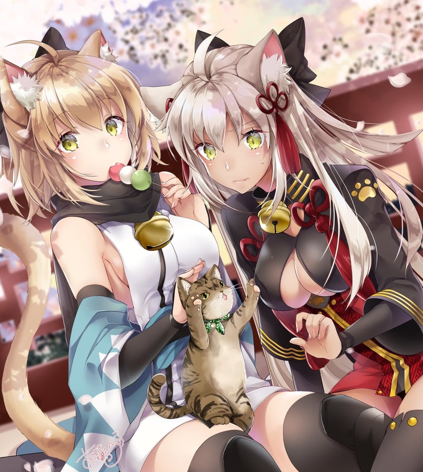 okita souji and okita souji alter (fate and 1 more) drawn by akatsuki_hijiri