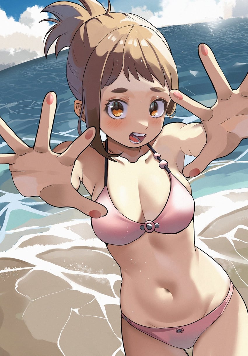 uraraka ochaco (boku no hero academia) drawn by zd_(pixiv6210083)