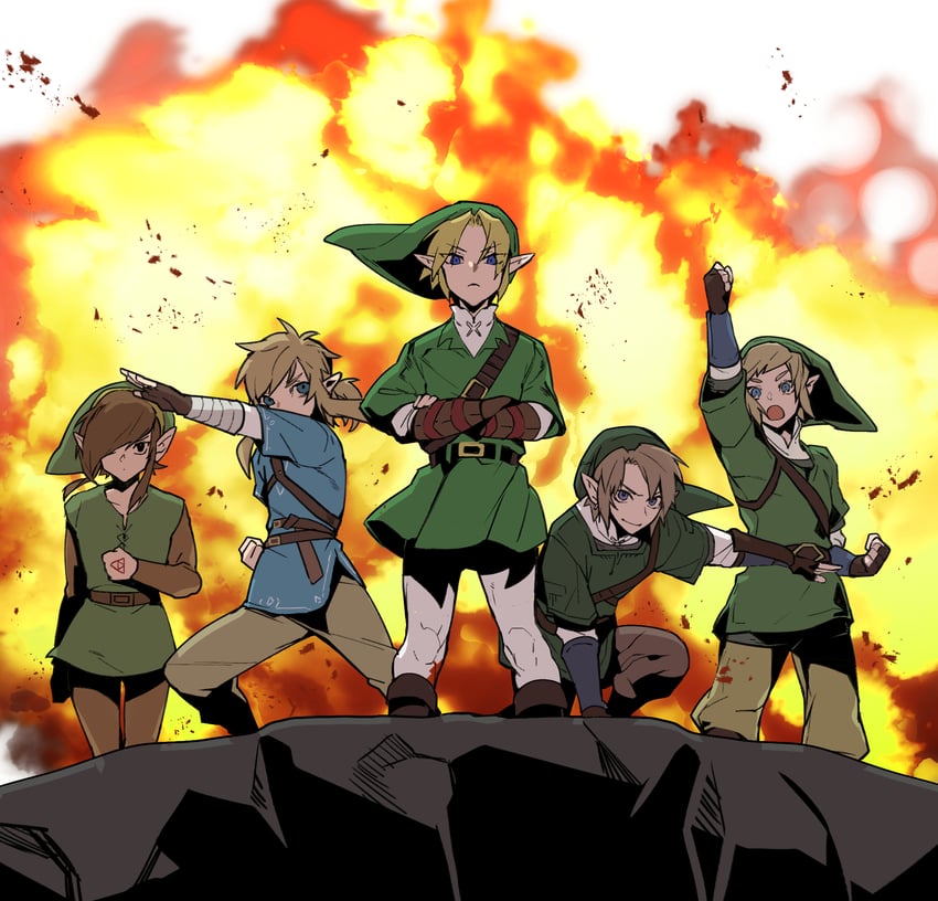 link (the legend of zelda and 5 more) drawn by makuro