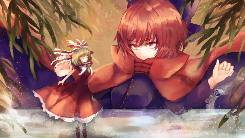 kagiyama hina and sekibanki (touhou) drawn by sango_(coral0707)